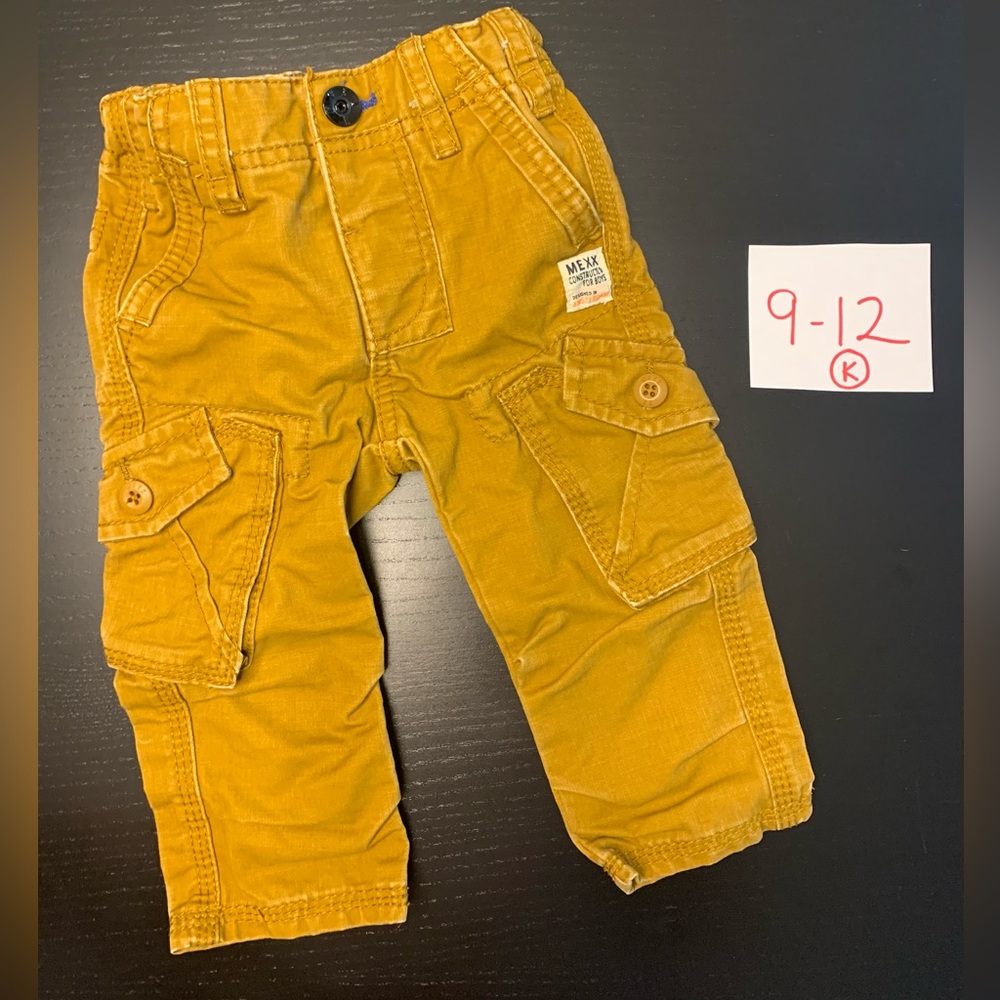 Mexx Kids 12m Mustard Cargo Pants